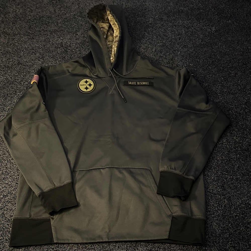 Nike Black Hoodie with Military Patch